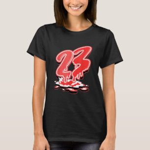 23 Tropfen Retro White Infrared 7s passend T-Shirt