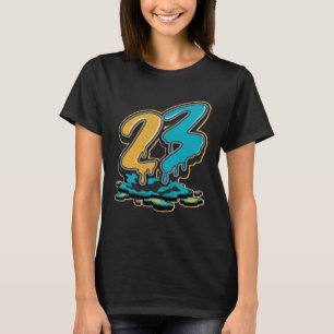 23 Tropfgelber blauer Tropfen für Männer T-Shirt