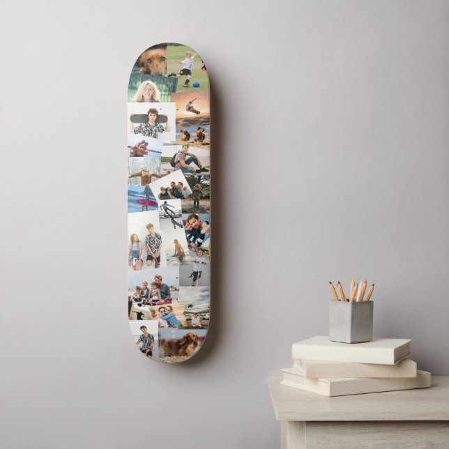 23 Vorlage für die Zusammenstellung von Fotos mit  Skateboard (Wandkunst)