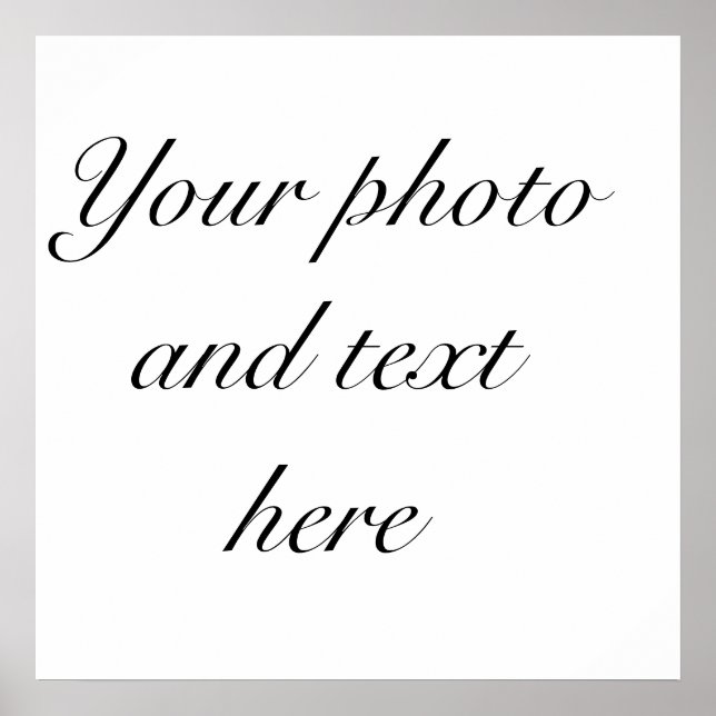 23"x23" personalisiertes Poster (Vorne)