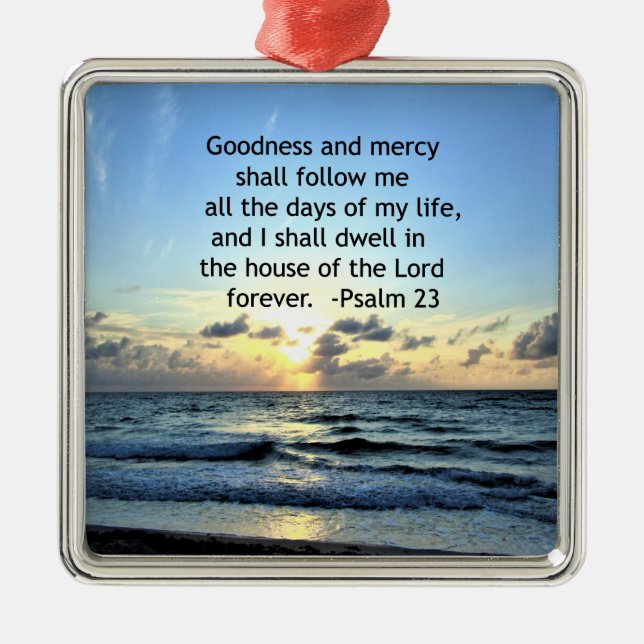 23RD PSALM SUNRISE FOTO DESIGN ORNAMENT AUS METALL (Vorne)