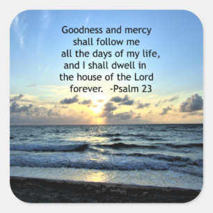 23RD PSALM SUNRISE FOTO DESIGN QUADRATISCHER AUFKLEBER