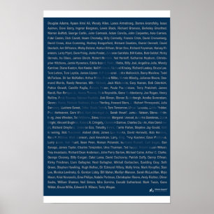 23x35 Print - Atheist Apparel Roll - Blau Poster