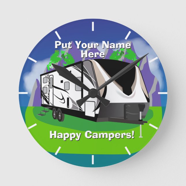 2400BH Grand Design Runde Wanduhr (Vorderseite)