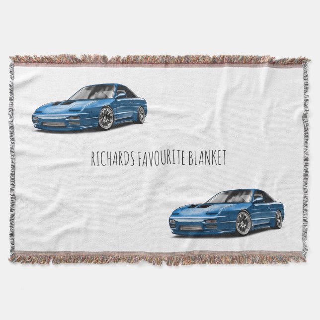 240sx blaues Auto Zeichnung  Decke (Vorderseite)