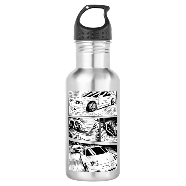 240sx Manga Edelstahlflasche (Vorderseite)