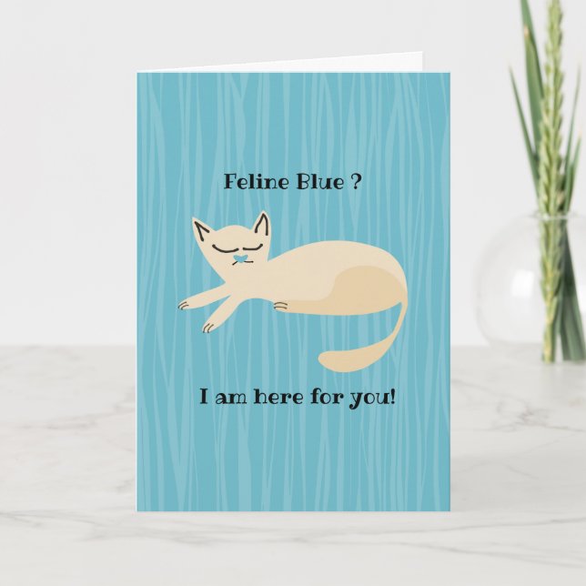 241010_friend_Cat_blue fühlen sich besser Karte (Vorderseite)