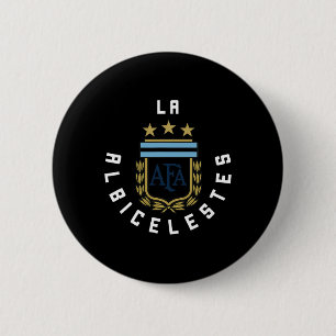 2425 Argentinien-Flagge Fußballtrikot-Kit Sportuni Button