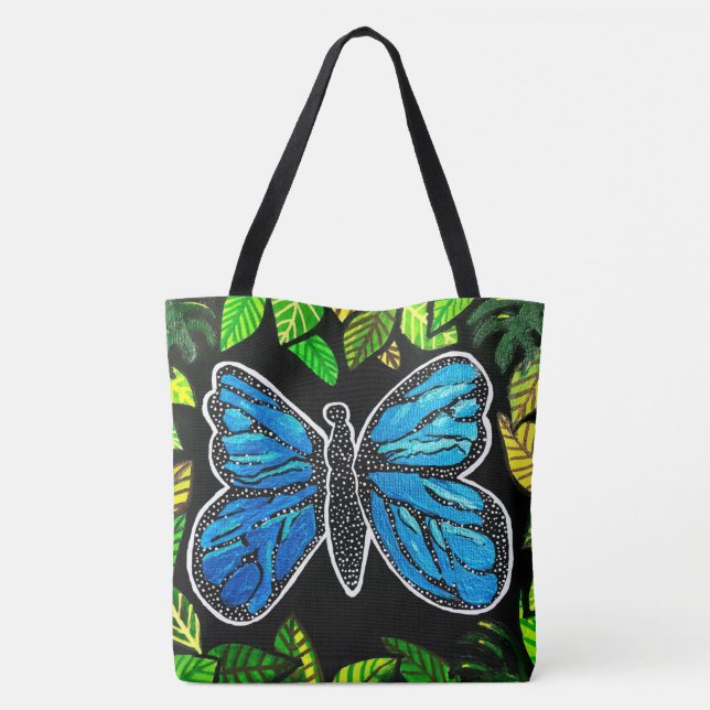 246 - Schmetterling - Tote Tasche (Rückseite)