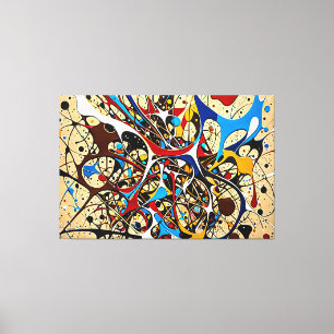 24_024, Spritzer Abstrakt Leinwanddruck