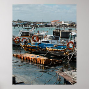24×30 Udo Fischerboote Südkorea Fotodruck Poster