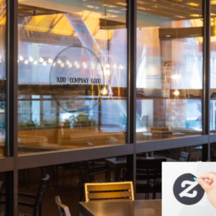 24" * 36" Transparenter Firmenlogo-Fensteraufklebe Fensteraufkleber