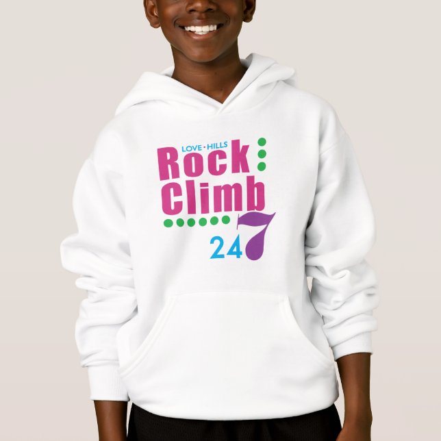 24/7 Felsen-Aufstieg Hoodie (Vorderseite)