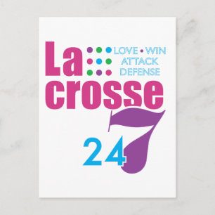 24/7 Lacrosse Postkarte