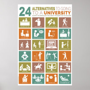 24 Alternativen zum Studium Poster