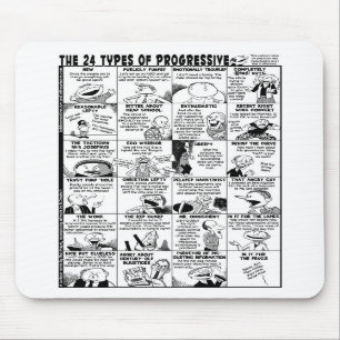 24 Arten progressives Mousepad