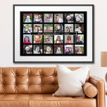 24 BildvorlagenCollage mit benutzerdefiniertem Tex Poster<br><div class="desc">Eine Vorlage mit 24 Fotos. Verwenden Sie für optimale Ergebnisse quadratische Foto. Um die Hintergrundfarbe zu ändern,  klicken Sie auf die Option Anpassen und wählen eine neue Hintergrundfarbe.</div>