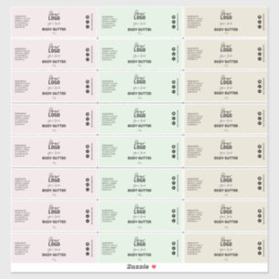 24 Bio körpereigene Buttermarken Aufkleber