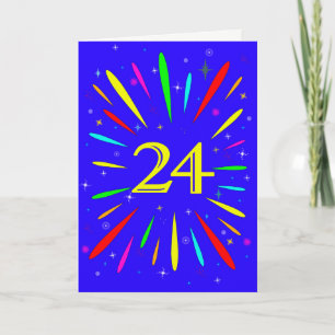 24. Birthday Explosion Card Karte