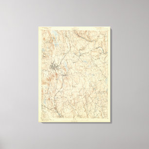 24 Danbury-Blatt Leinwanddruck