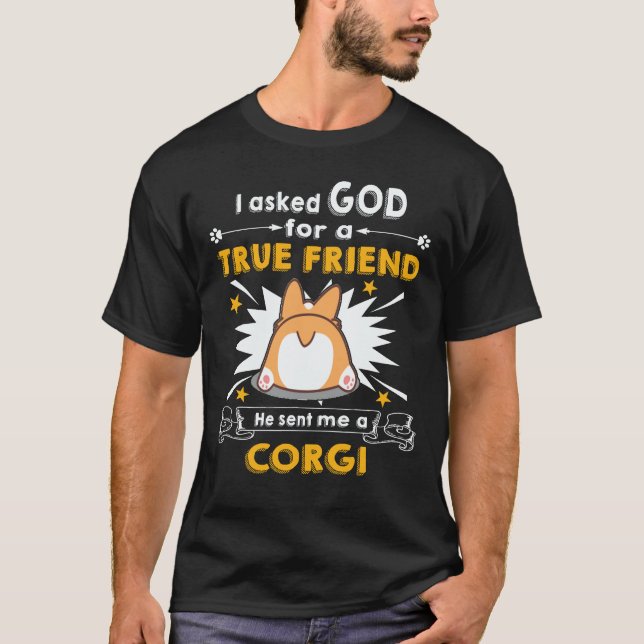 24 Er schickte mir einen Corgi T-Shirt (Vorderseite)