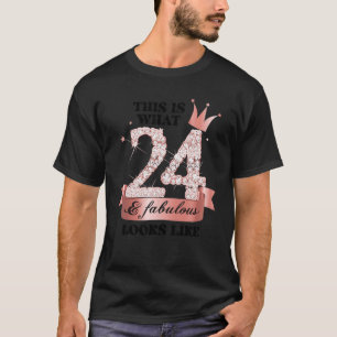 24 & Fabulous I Rose and White Party Group Candid T-Shirt