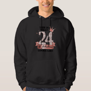 24 & Fantastisch I Rose- und Weißparty-Gruppe Cand Hoodie