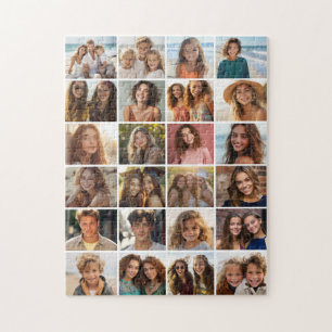 24 Foto-Collage-Raster - Nur Bilder Puzzle