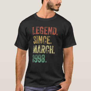 24. Geburtstag 24 Jahre alte Legende seit März 199 T-Shirt