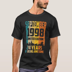 24. Geburtstag 24 Jahre Phantastisch seit Septembe T-Shirt