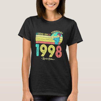 24. Geburtstag Februar 1998 Legende Seit 1998 24 J T-Shirt