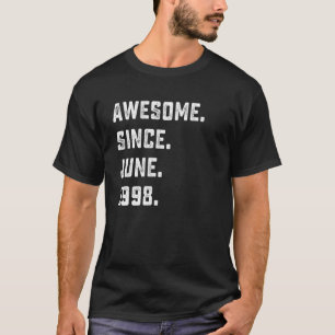 24. Geburtstag Phantastisch Seit Juni 1998 24 Jahr T-Shirt
