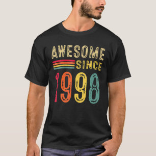 24 Geburtstagsdekorationen Männer Frauen 1998 Tag T-Shirt