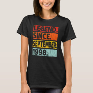 24. Geburtstagsfeier Seit September 1998 24 Jahre T-Shirt