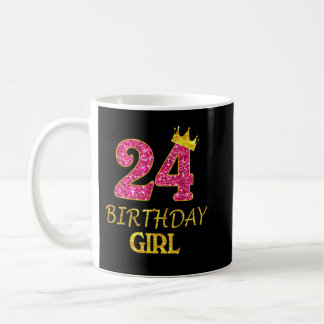 24. Geburtstagskünstlerin 24 Jahre alt 24. Gif Kaffeetasse