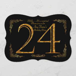 24. Geburtstagsparty 24., großartige Gatsby, schwa Einladung