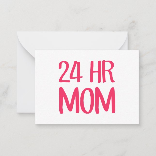 24 h Mama Mitteilungskarte (Vorderseite)