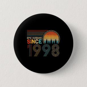 24. Hochzeitstag für Him Epic Husband Sinc Button