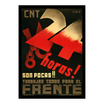 24 Horas Propaganda Poster des Zivilen Krieges