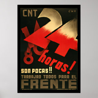 24 Horas Propaganda Poster des Zivilen Krieges