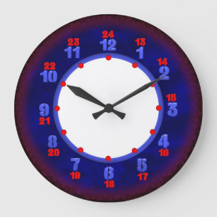 24 hour military time clock template große wanduhr