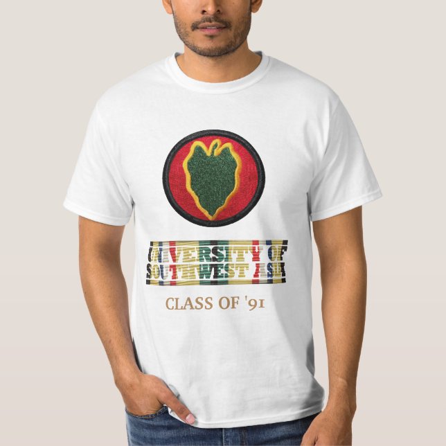 24. Inf. Div. Universität von Vorderasien-Shirt T-Shirt (Vorderseite)