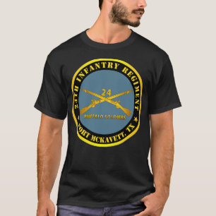 24. Infanterie Regiment Fort McKavett TX Buffalo S T-Shirt