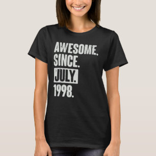 24 Jahre alt 24. Geburtstag Phantastisch seit Juli T-Shirt