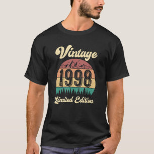 24 Jahre alt, geboren 1998, Vintage 24. Geburtstag T-Shirt