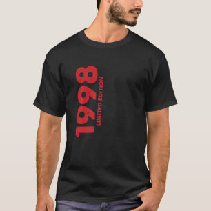 24 Jahre alt Geburtstag Vintag Geboren 1998 T-Shirt