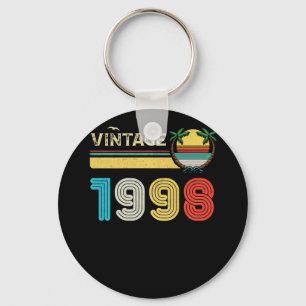 24 Jahre alt Vintag 1998 Retro 24. Geburtstag Schlüsselanhänger