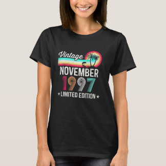 24 Jahre alte 24. Geburtstags Vintage November 199 T-Shirt