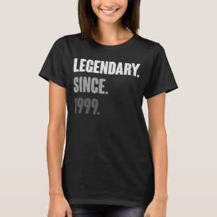 24 Jahre alte Retro-Vintage 1999 Geburtstag 24. De T-Shirt