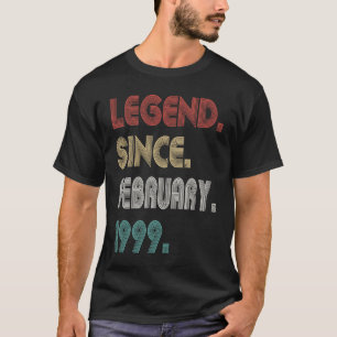 24 Jahre alte Vintage Legende seit Februar 1999 24 T-Shirt